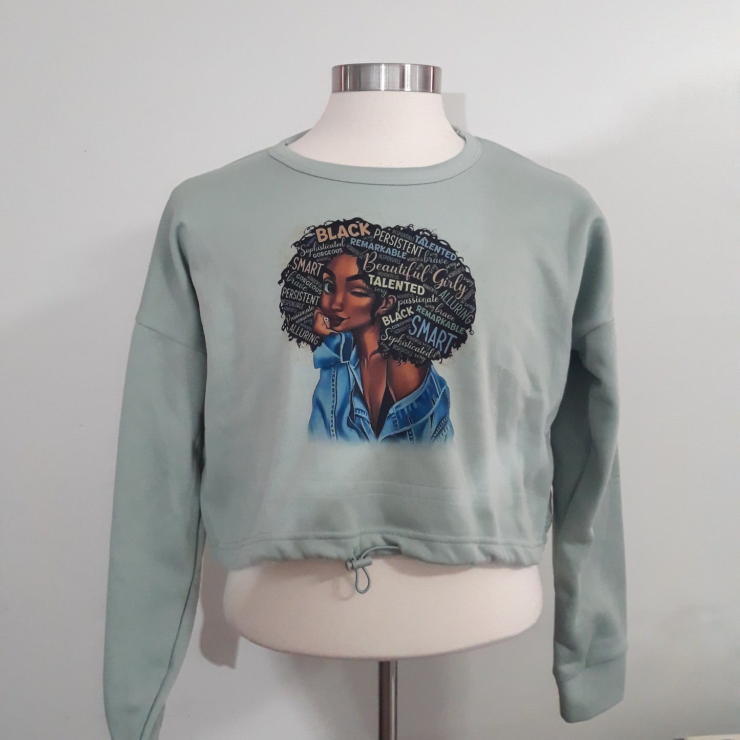 Junior (L) Drawstring Crop Top