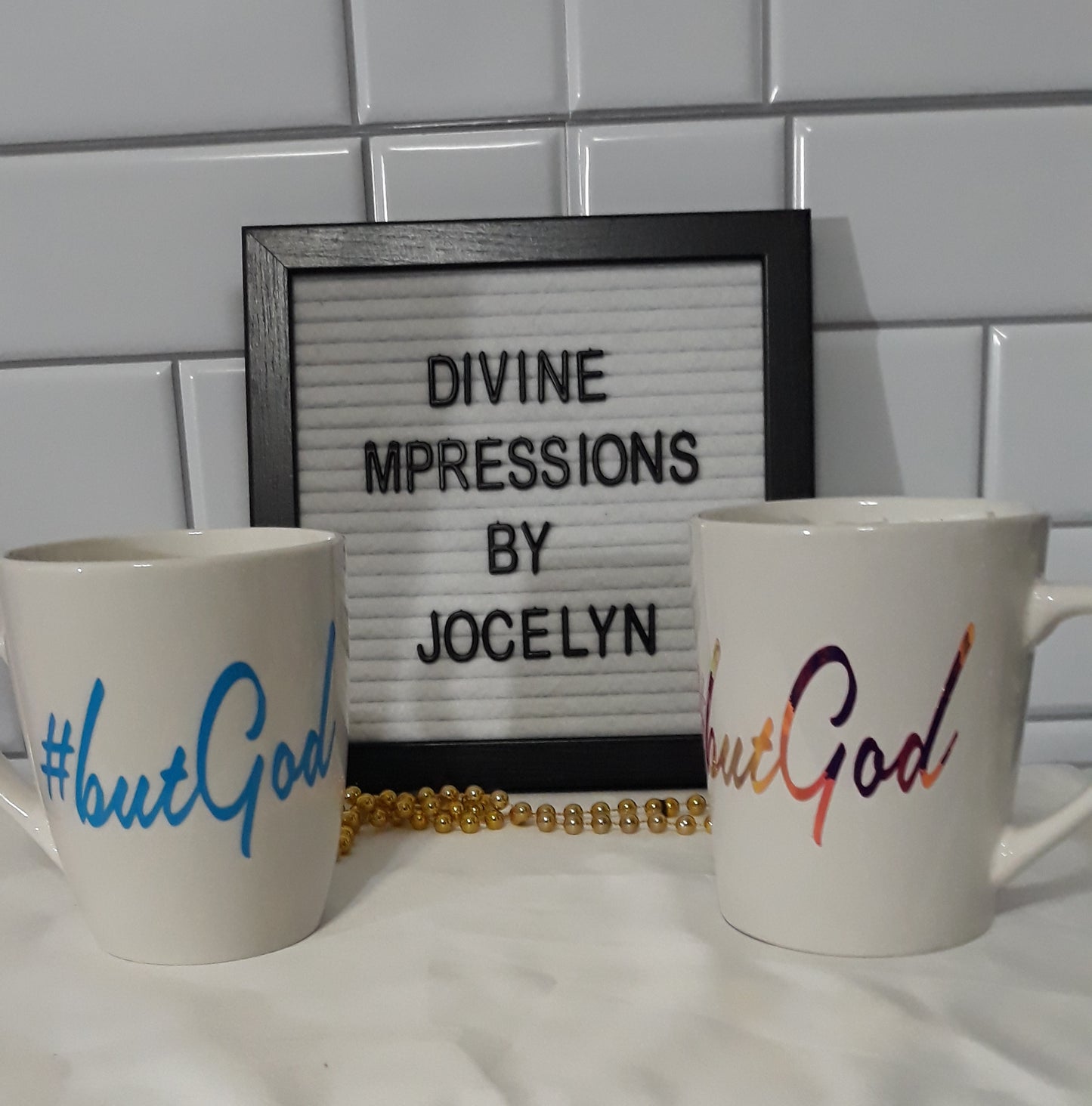 #butGod Mugs